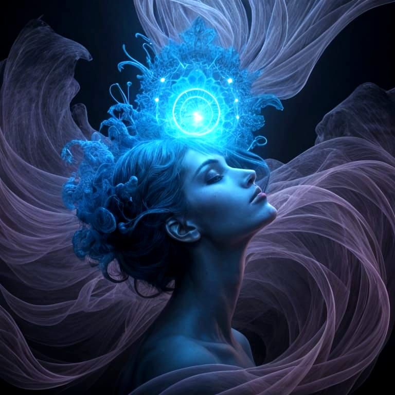 Ethereal Prince of Consciousness in Digital Art