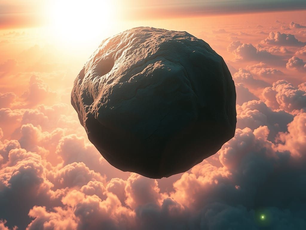Apocalyptic Asteroid Impact: Hyperrealistic Fantasy Illustra...