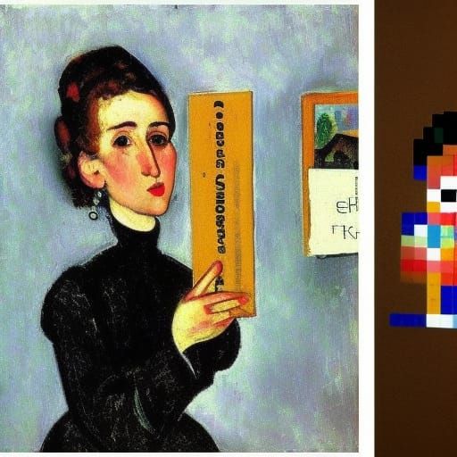 8-bit Letters Delivered in Painterly Style