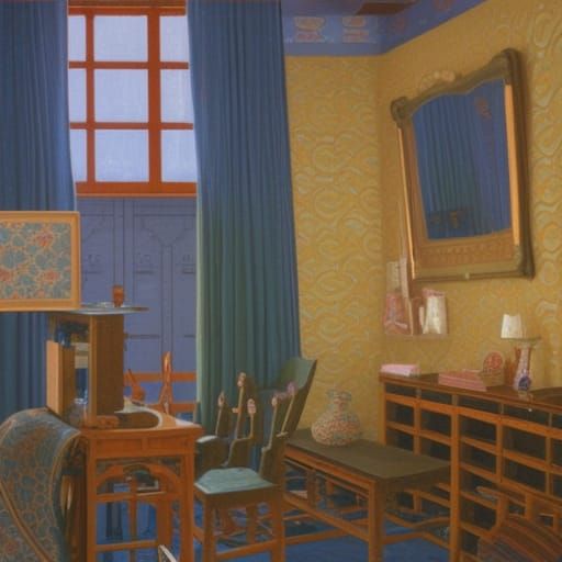 Another Belgian-inspired Japanese living room