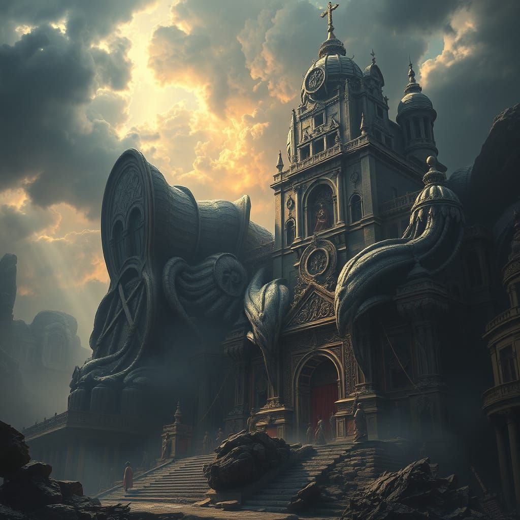 Epic Biblical Landscape in Meticulous Digital Detail