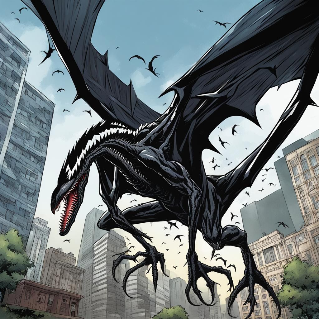 Venom Symbiote Pterodactyl