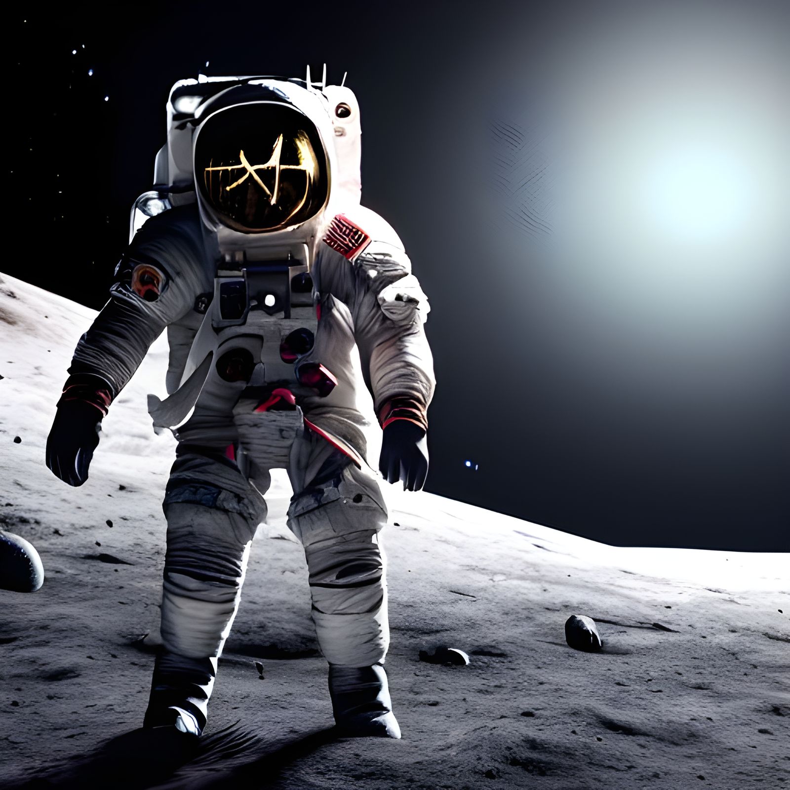 Humans on the Moon: 3D Rendered Exploration