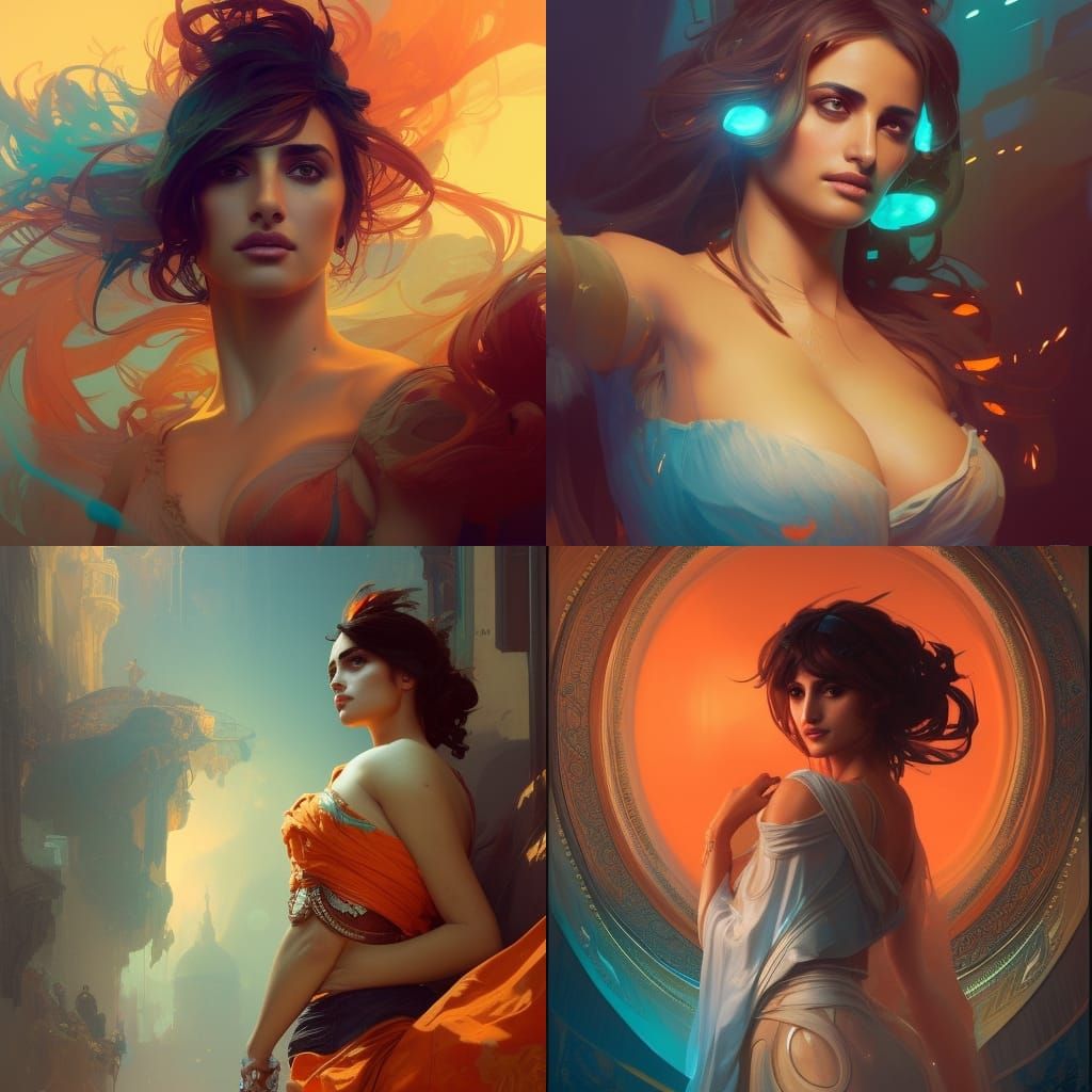 Penelope Cruz: Hyperdetailed Concept Art in Unreal Engine 5