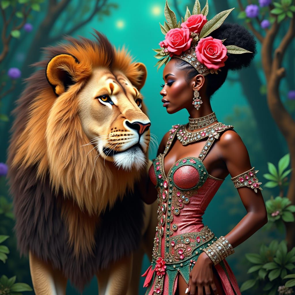 African Circus Performer in a Fantasy Setting