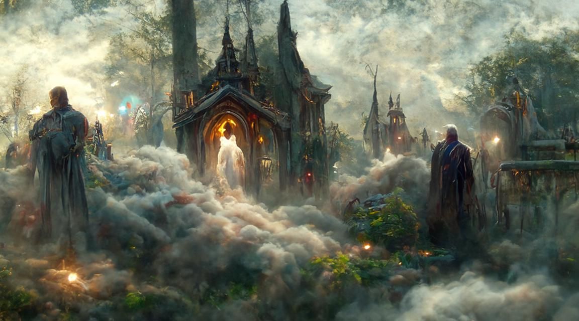 Judge of Souls: Ethereal Matte Painting