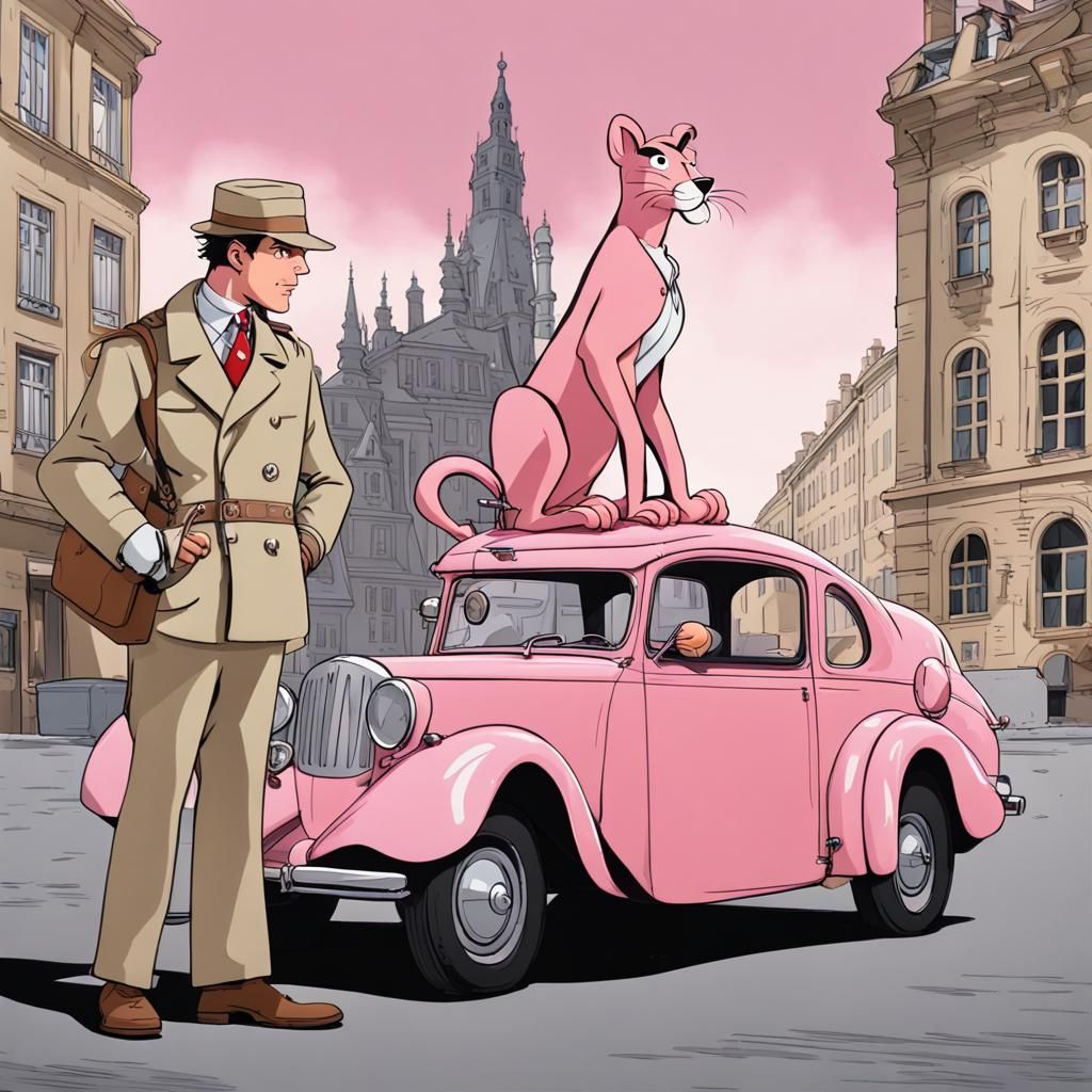 Inspector Gadget and Pink Panther in Europe