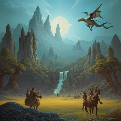 With brushstrokes of magic, worlds come alive,
Fantastical t...