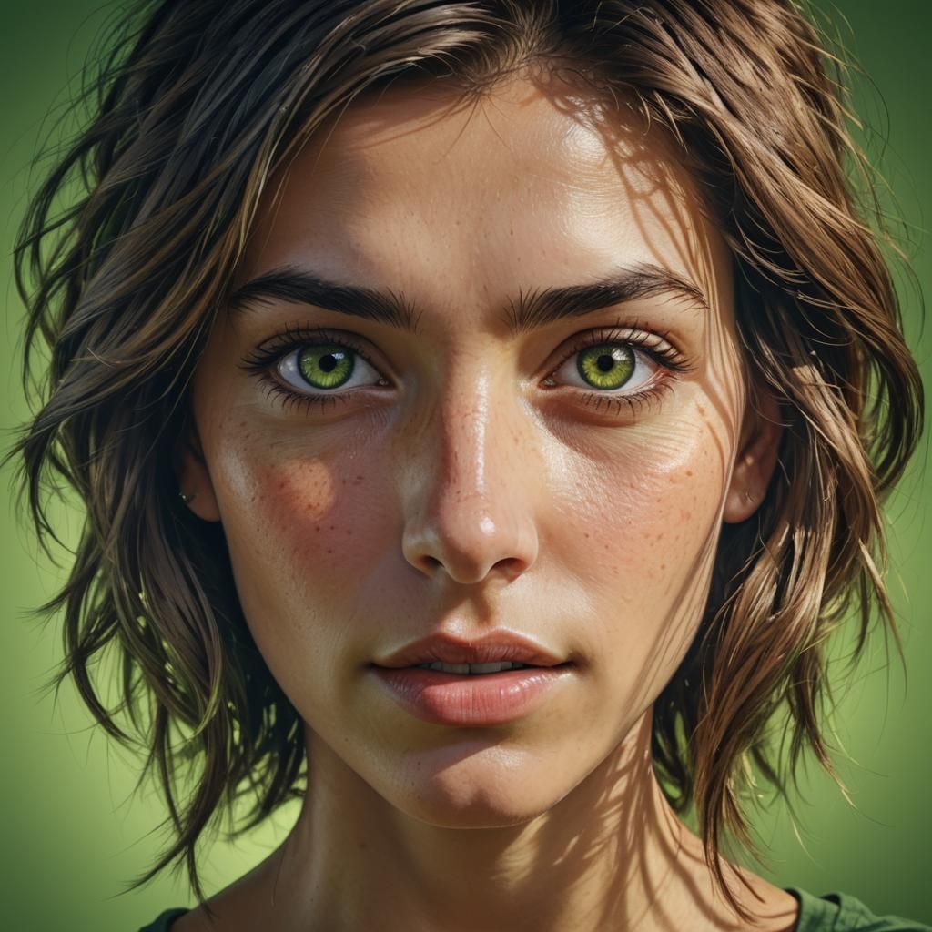 Beautiful Woman Portrait with Dynamic Lighting