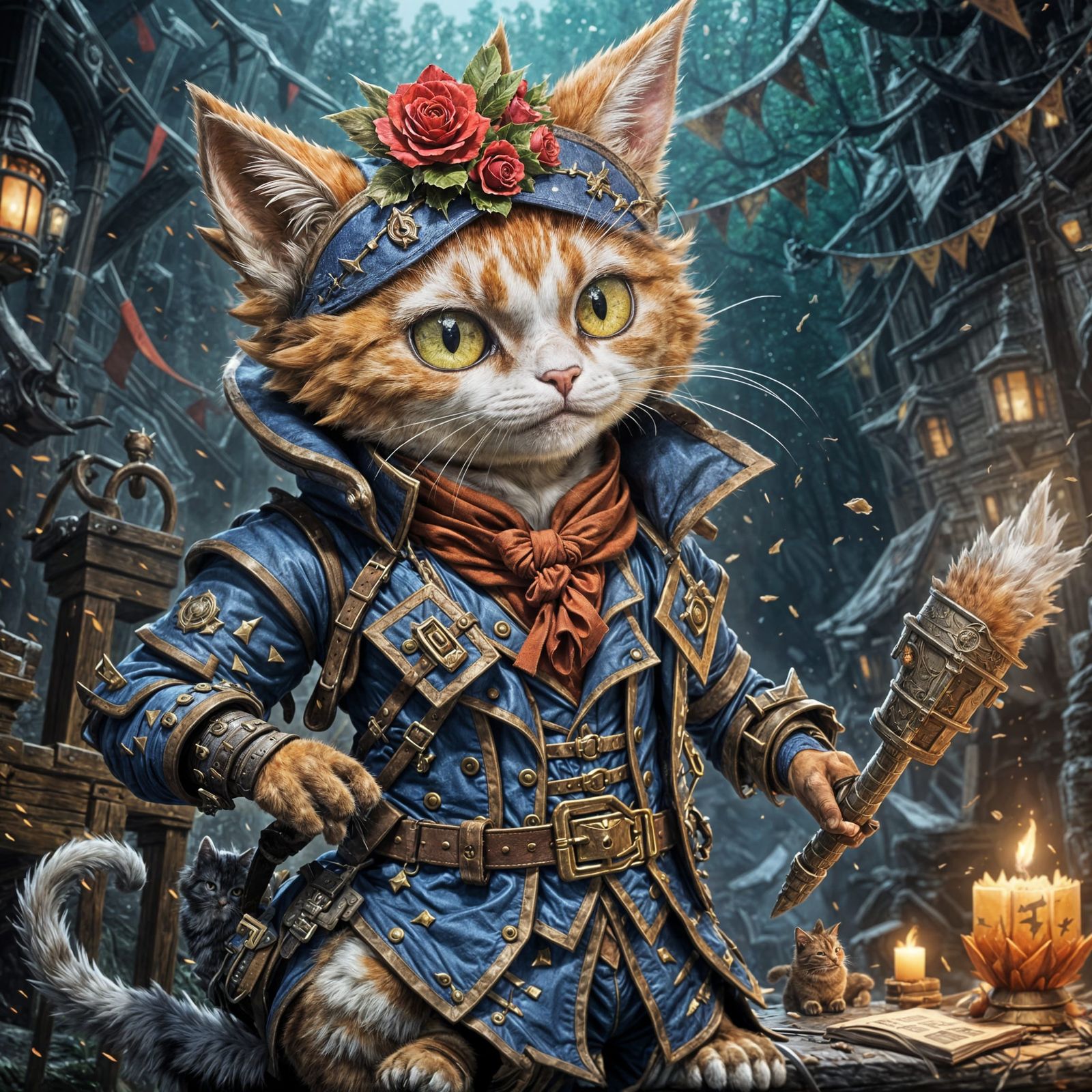 A Orange Skinned Feline Adventure