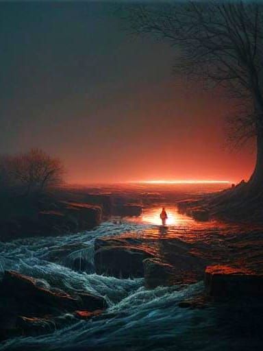 Man's Sinister Crossing into the Abyss