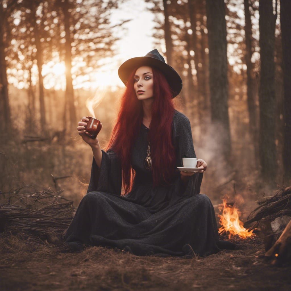 Witch and Farmer by Sunrise