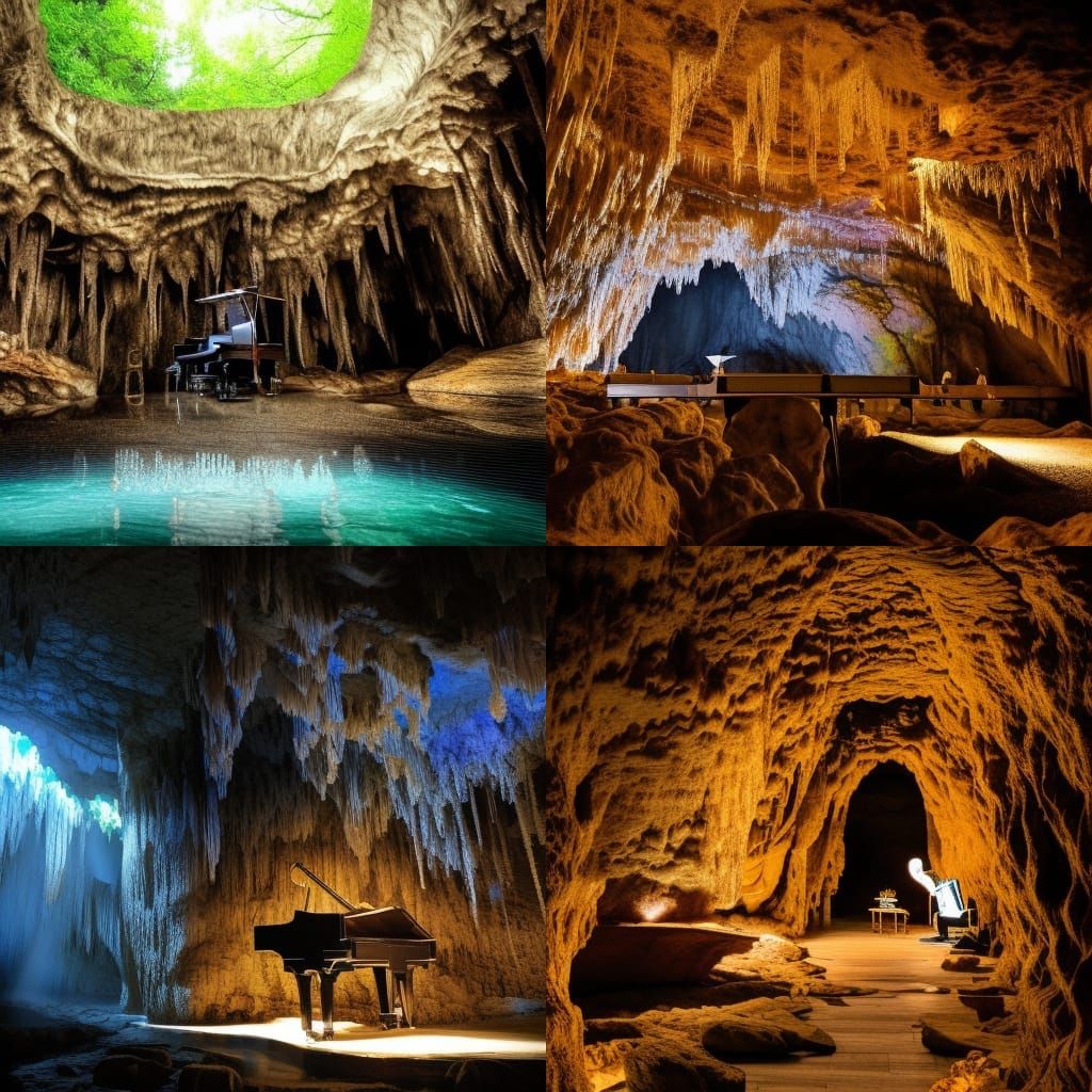 Majestic Caverns with Musical Stalagmite