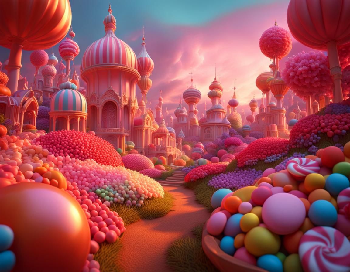 Candy Landscape at Magic Hour