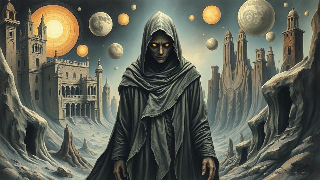 Ethereal Seer in a Surrealist Dreamscape