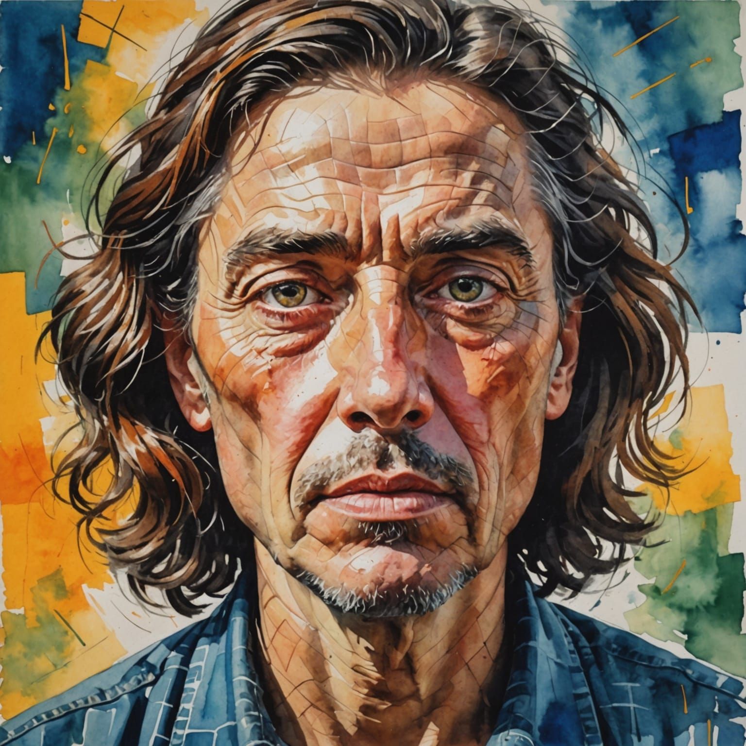 Impressionist Masterpiece Portrait in Gouache Style