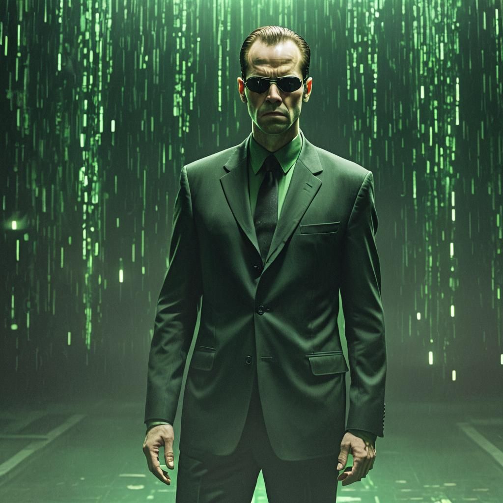 Agent Smith in The Matrix: Matte Painting