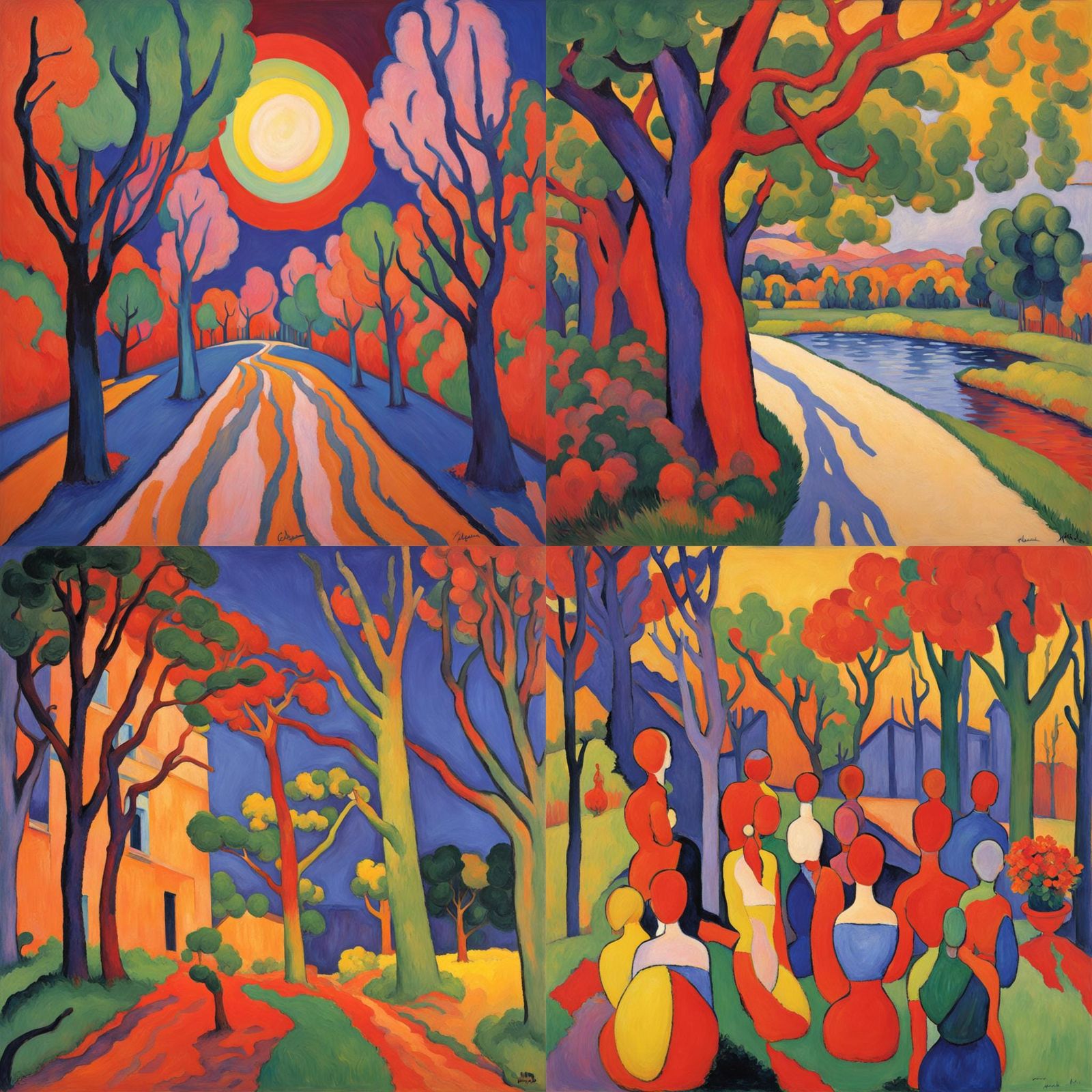Vibrant Fauvism Art Style Illustration