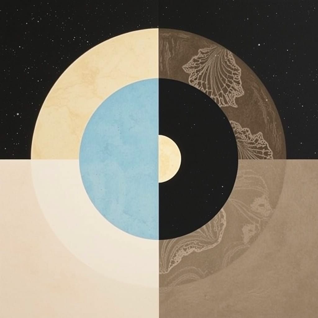 Day and Night Divided Painting