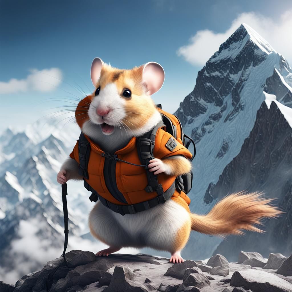 Hamster's Epic Climb of Mount Everest