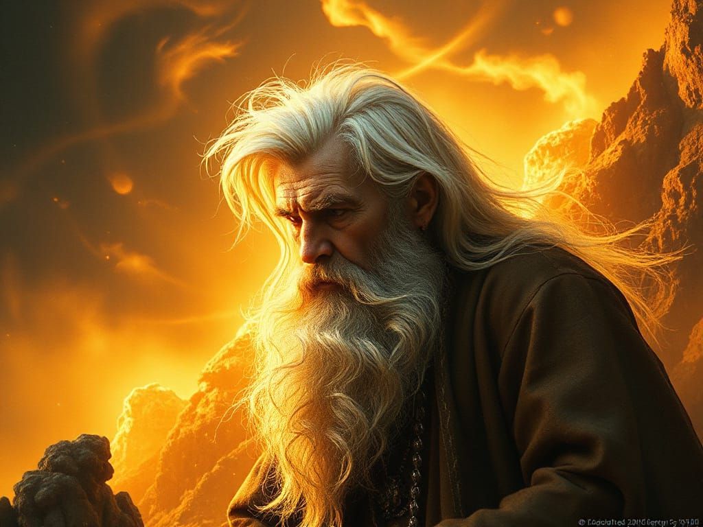 Enoch in Dreamlike Ethereal Landscape