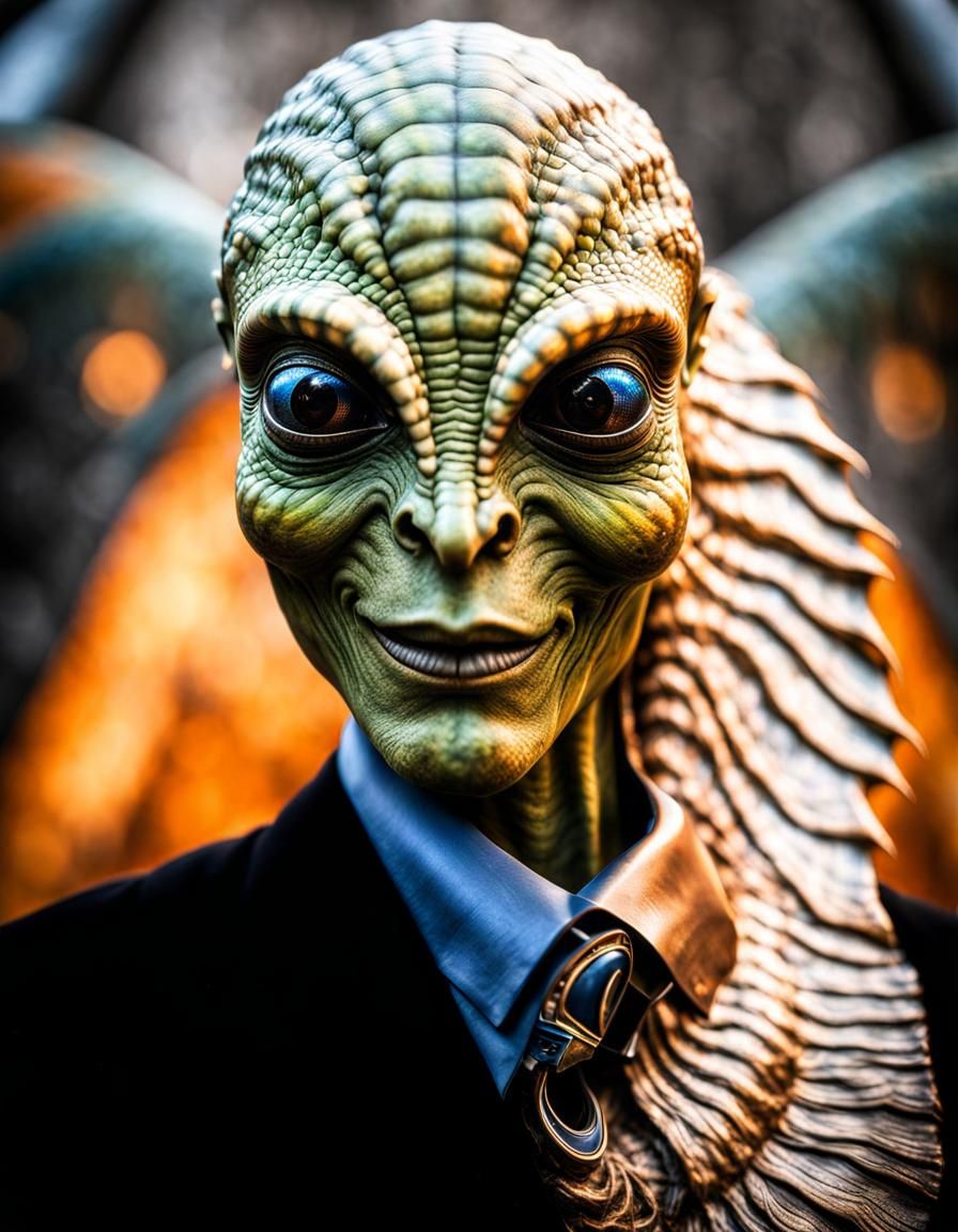 Photorealistic Aliens in Fashionable Clothing: Hyperrealisti...