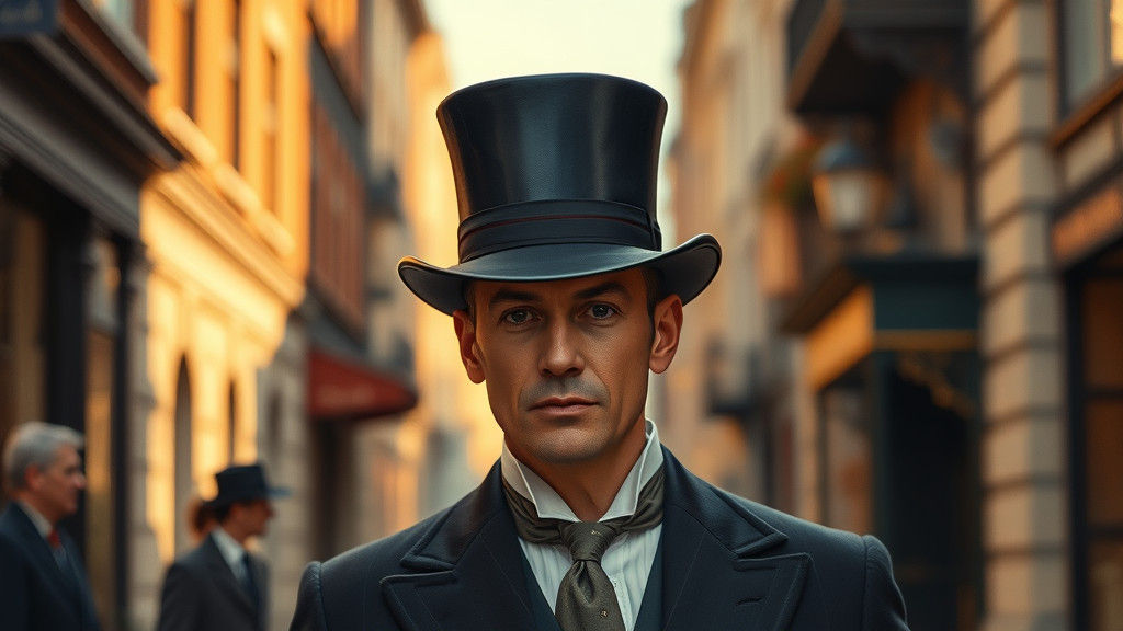 Victorian Gentleman in London with Top Hat