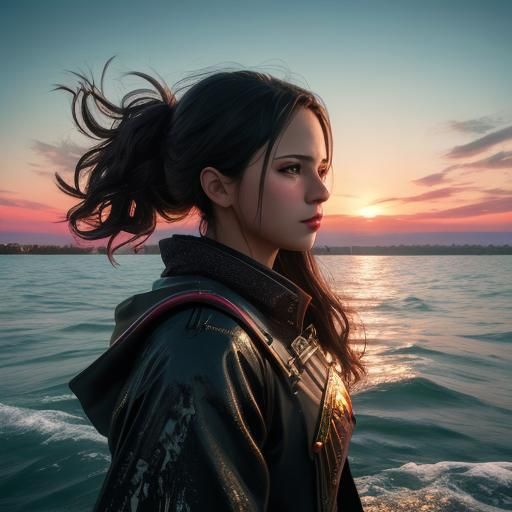 Lake Erie Sunrise: Hyperrealistic Cinematic Landscape