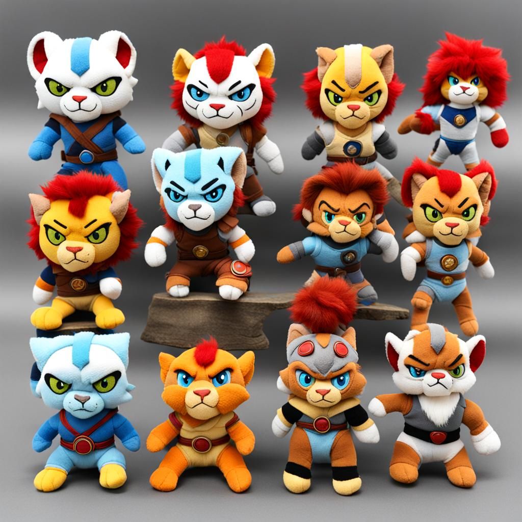 Cute Stuffed Thundercats Toy Set