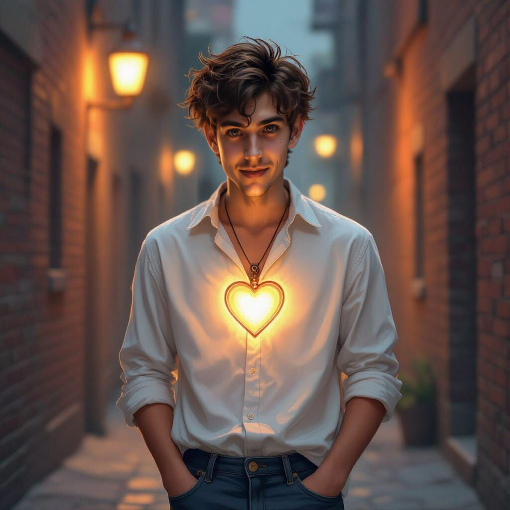 Heart Light: Portrait in Digital Painting Style
