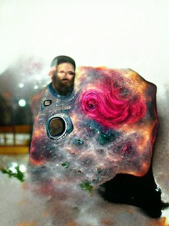 Spectacular Rose Nebula in Deep Space