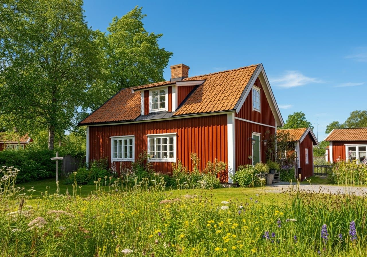 Idyllic Swedish Summer Home in Carl Larsson Style