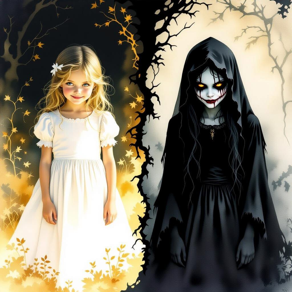 Split Image: Cute Little Angel 04