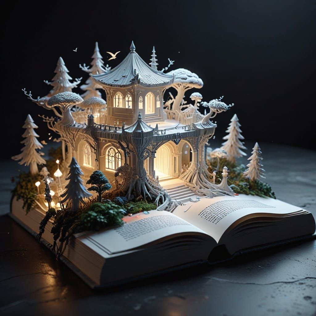 Miniature Sci-Fi World Emerges from Pop-Up Book