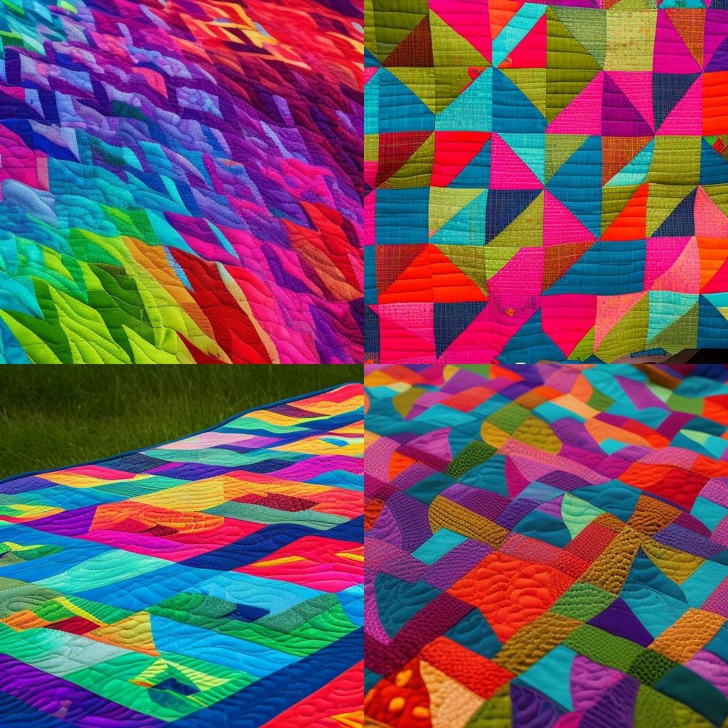 Dragon Patchwork Quilt in High Definition