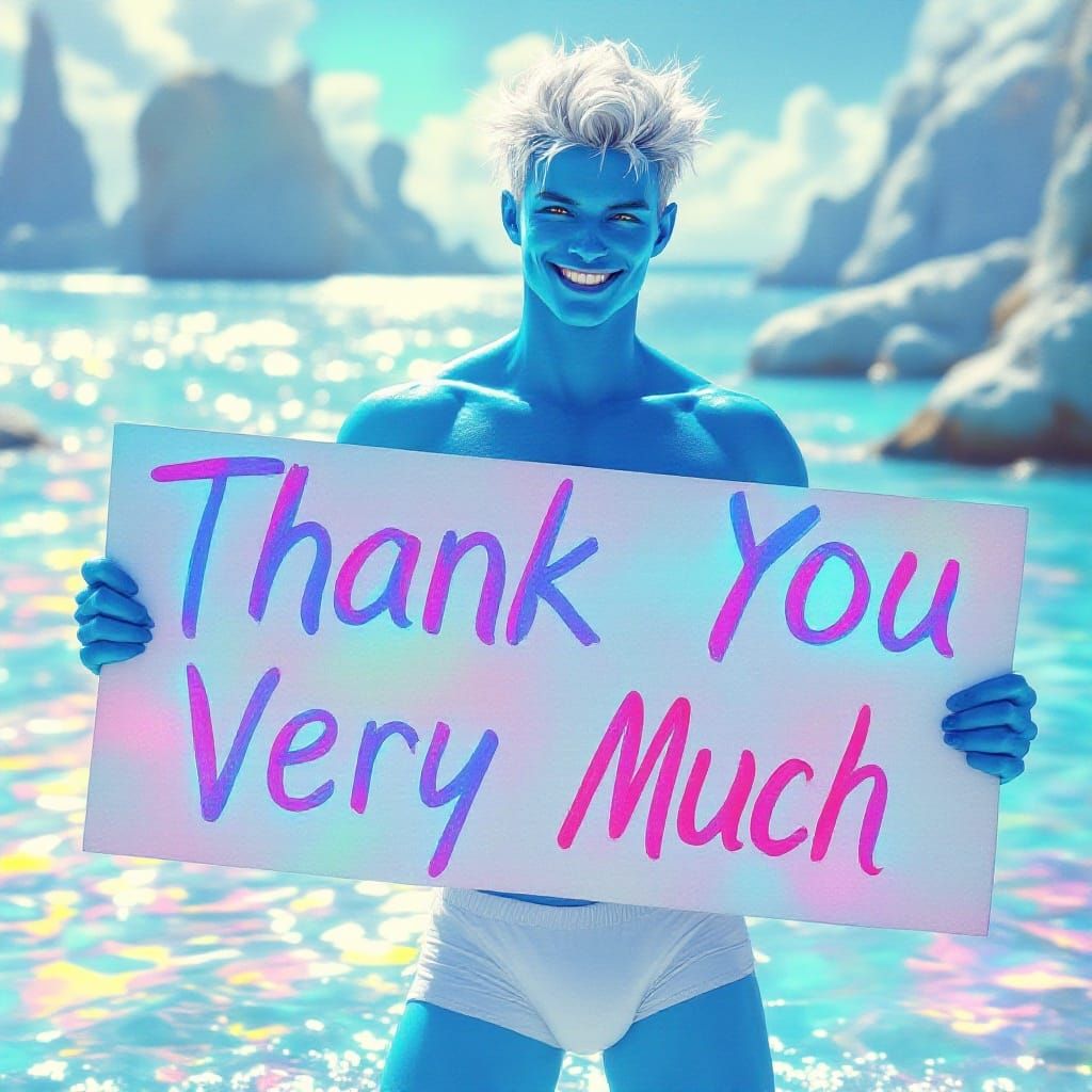 Celestial Athlete Thanks the Cosmos in Vibrant Colors