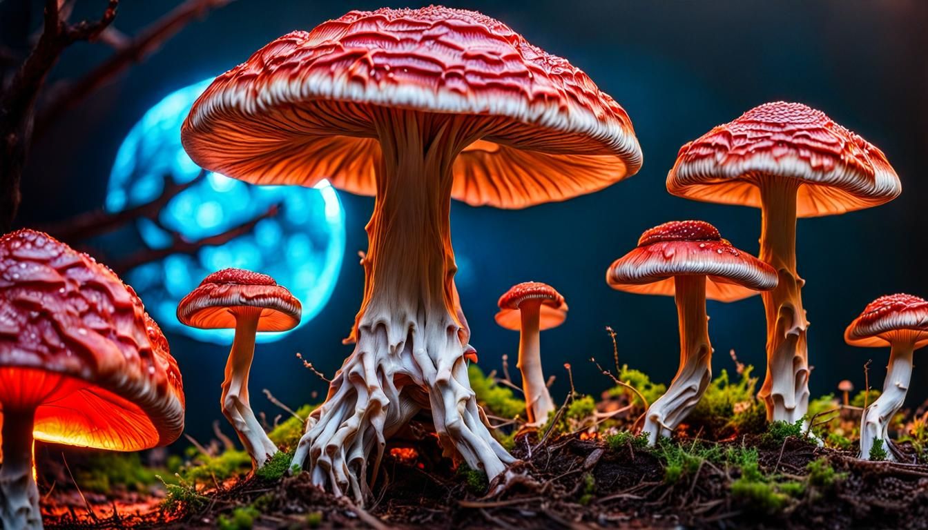 Disturbing Fusion: Flesh, Mushrooms, and Eyes