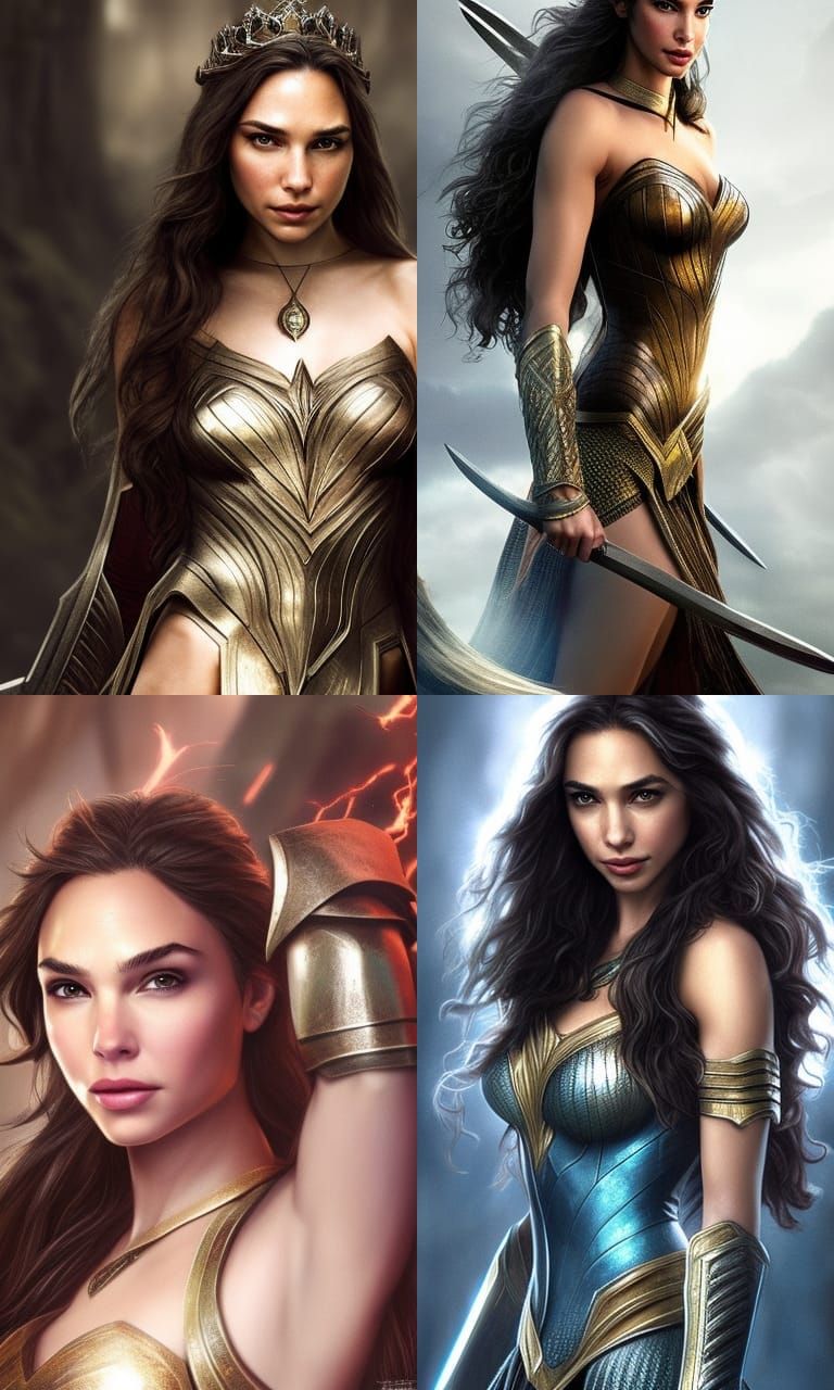 Fantasy Queen Portrait in Digital Art Style