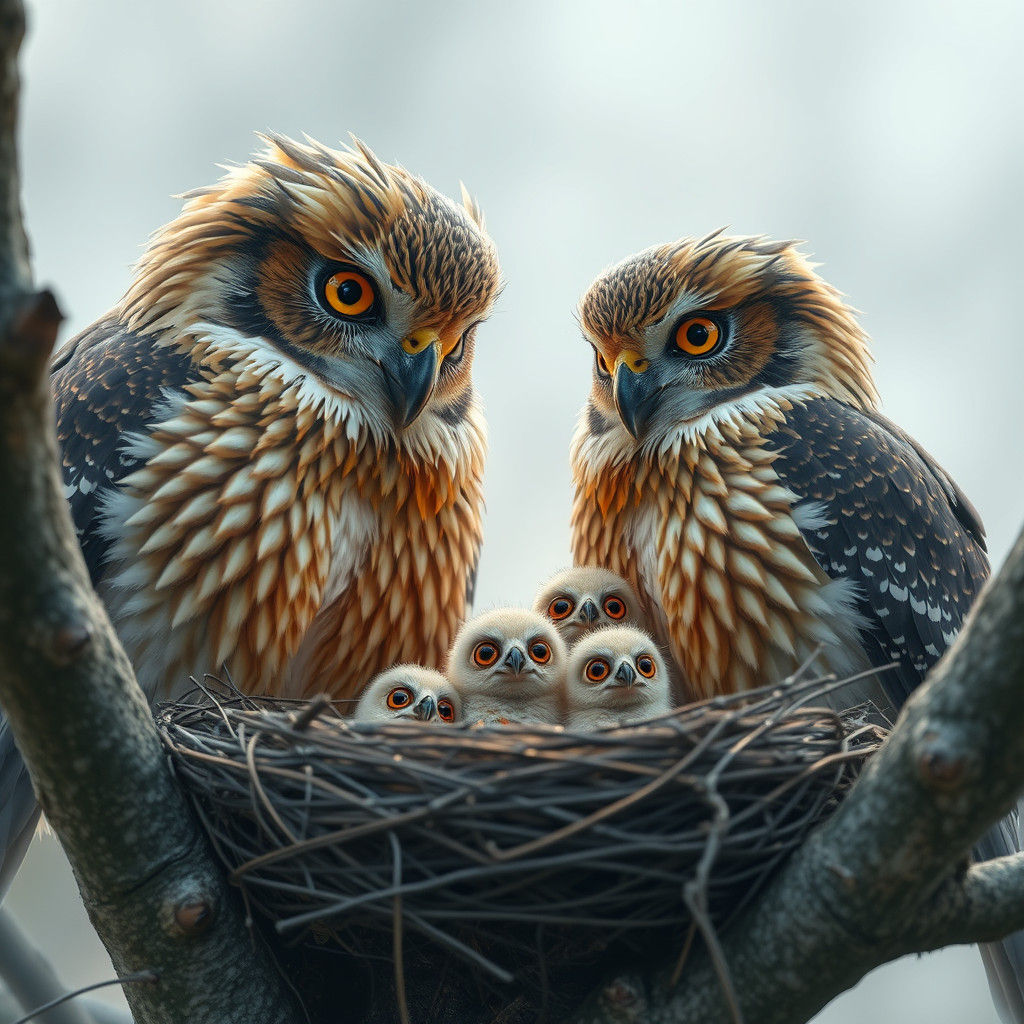 Owls and Chicks in Fantasy Concept Art