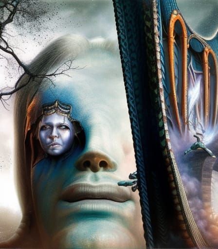 Surreal Stopmotion Photograph in Art Nouveau Style