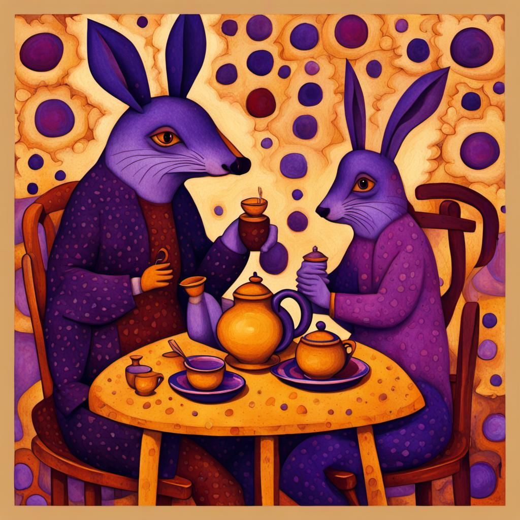 Surreal Hedgehog Crafts Rabbit Teapots in Byzantine Style