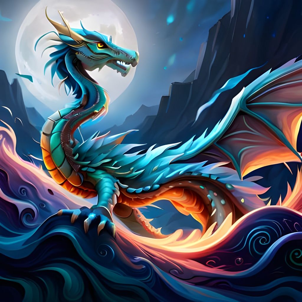 Ornate Dragon in Video Game Cutscene