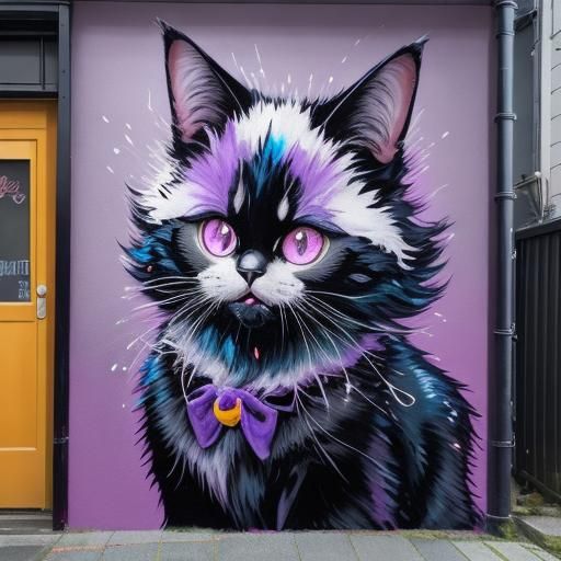 Jiji from Kiki's Delivery Service in Graffiti Art