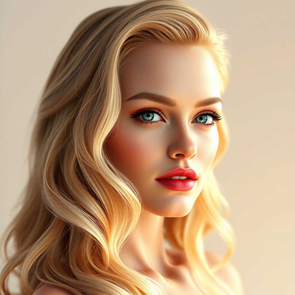 Hybrid Portrait in Art Nouveau Style