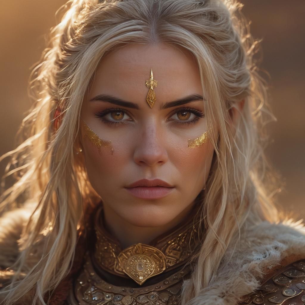 Mystic Warrior-Sorcerer Portrait in Cinematic Fantasy Style