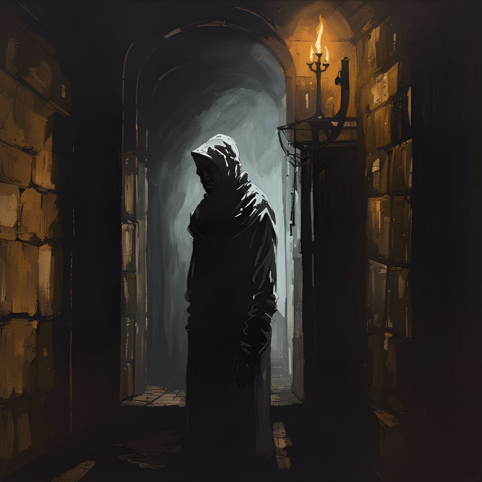 Royal Assassin in Ominous Glue-Size Painting