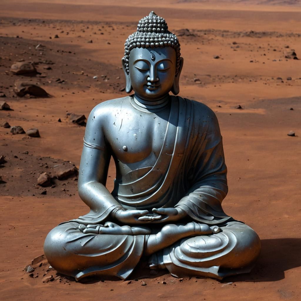 Buddha on Mars: A Cosmic Contemplation