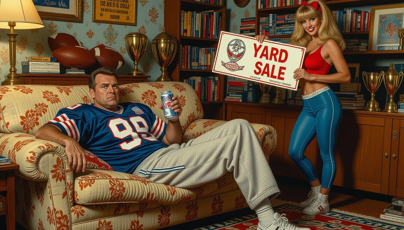 Al Bundy Relaxing, Retro-Futuristic Style