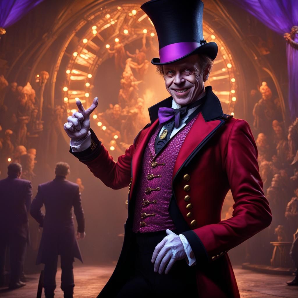 Devilish Ringmaster in Dark Fantasy Style
