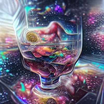 Astral Alcohol: A Holographic Cosmic Illustration